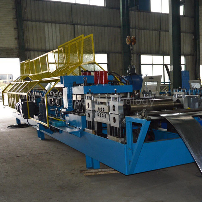 Customized Steel Z Purlin Roll Forming Machine PLC Control High Performance